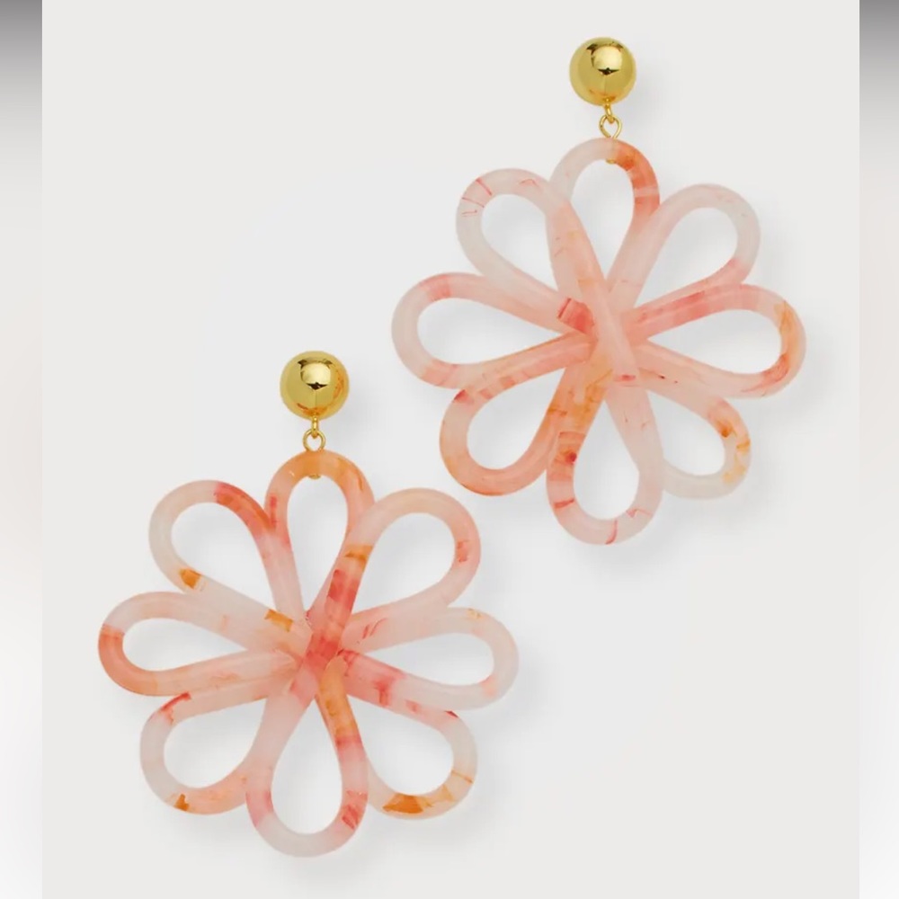 🌺🎉HP🎉🌺 NWT Cult Gaia Blossom Earrings Azalea - Picture 14 of 16